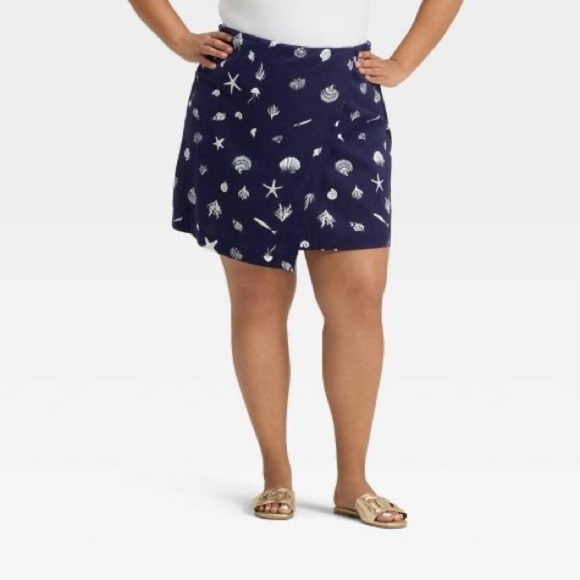 Seashell Print Linen-Blend Skort from A New Day™ - NWT - Picture 12 of 13